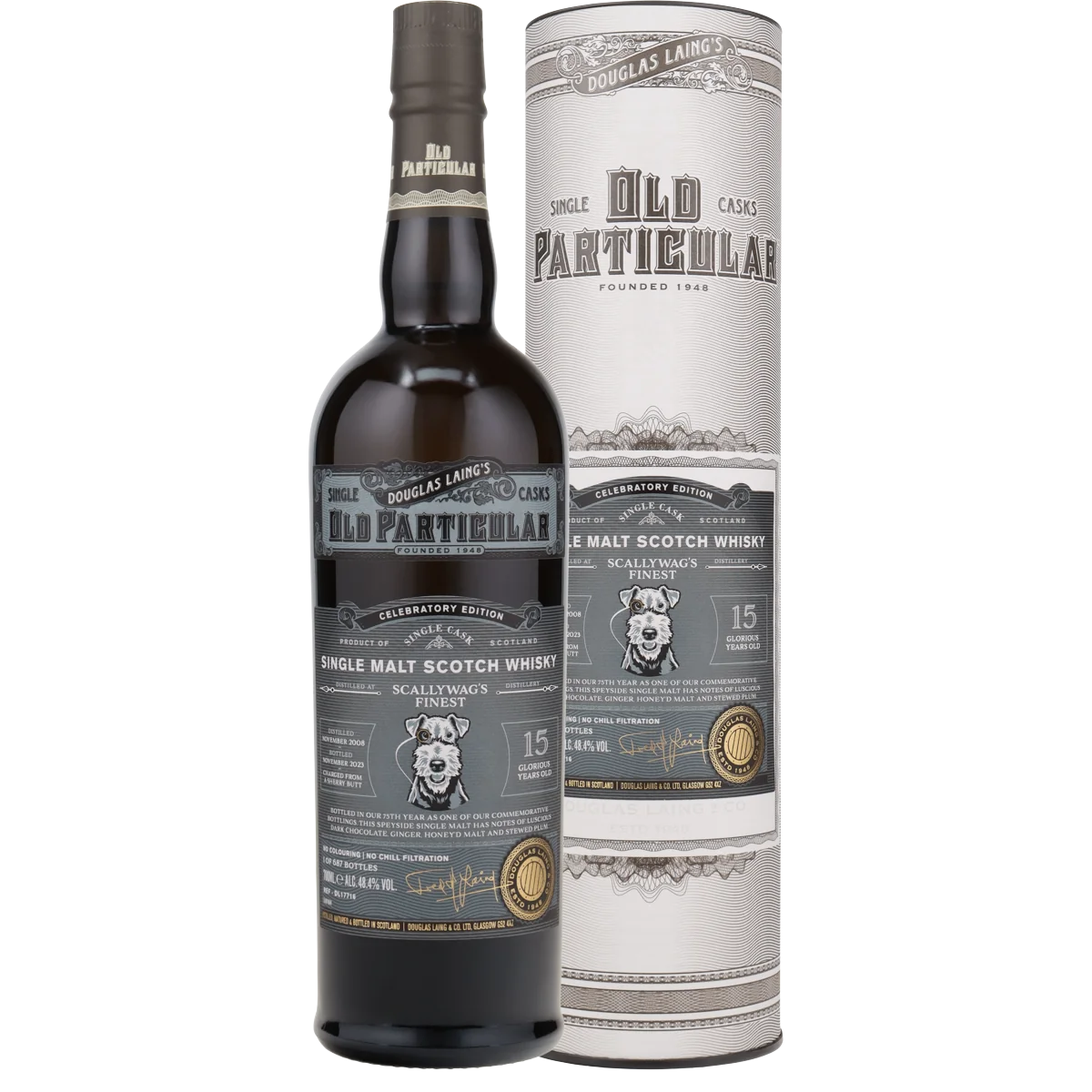 Scallywags Finest Old Particular Celebratory Edition 15 Jahre 2008/2023 Speyside Whisky von Douglas Laing
