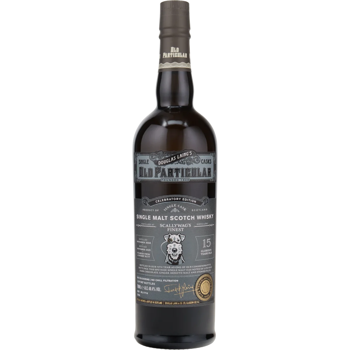 Scallywags Finest Old Particular Celebratory Edition 15 Jahre 2008/2023 Speyside Whisky von Douglas Laing