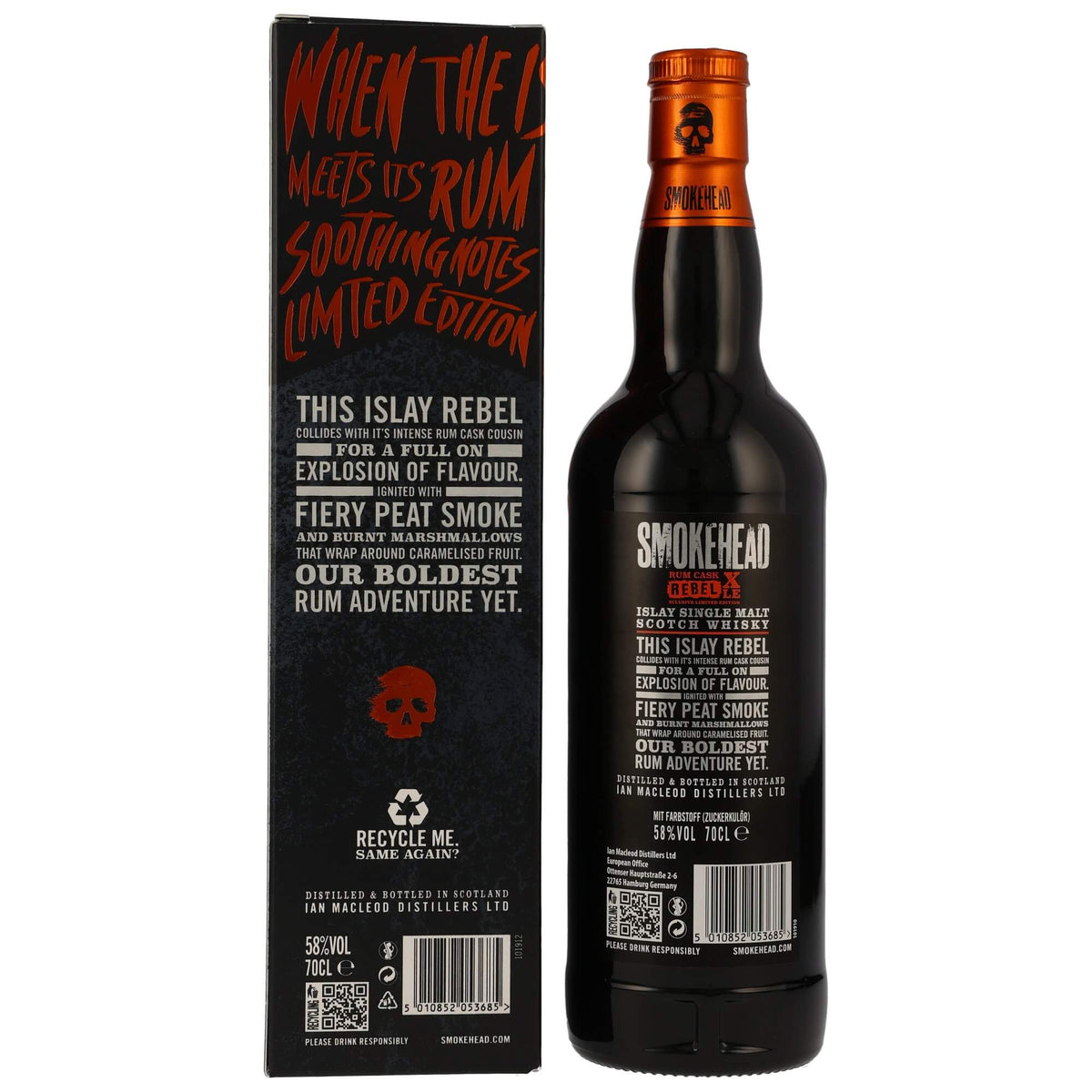 Smokehead Rum Cask Rebel XLE Islay Single Malt Scotch Whisky