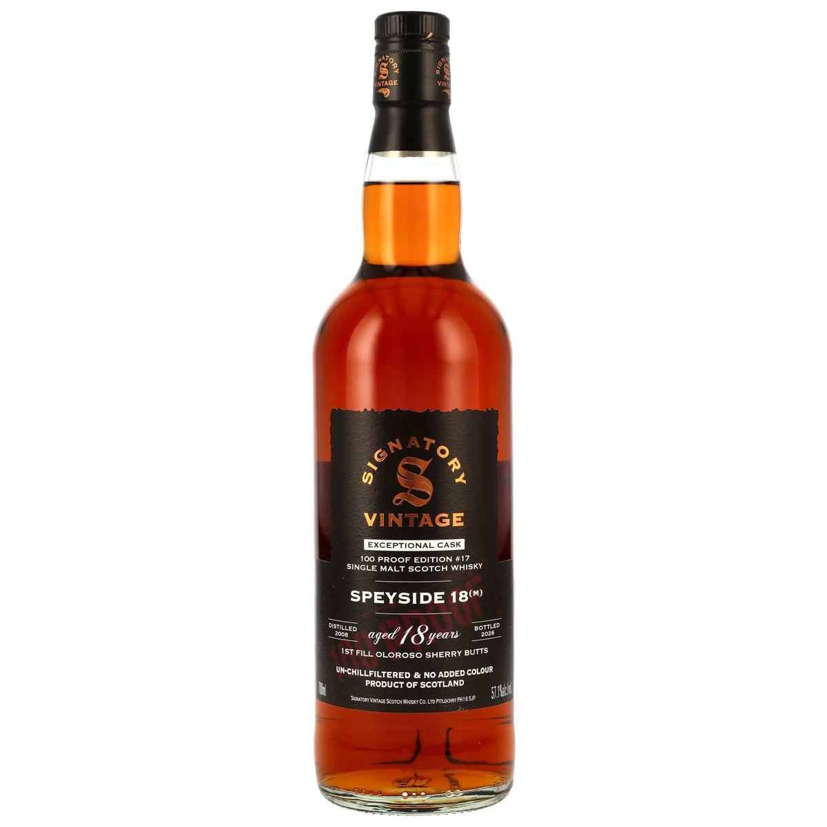 Speyside (M) 100 Proof Exceptional Cask Edition #17 18 Jahre 2008/2026 Single Malt Whisky