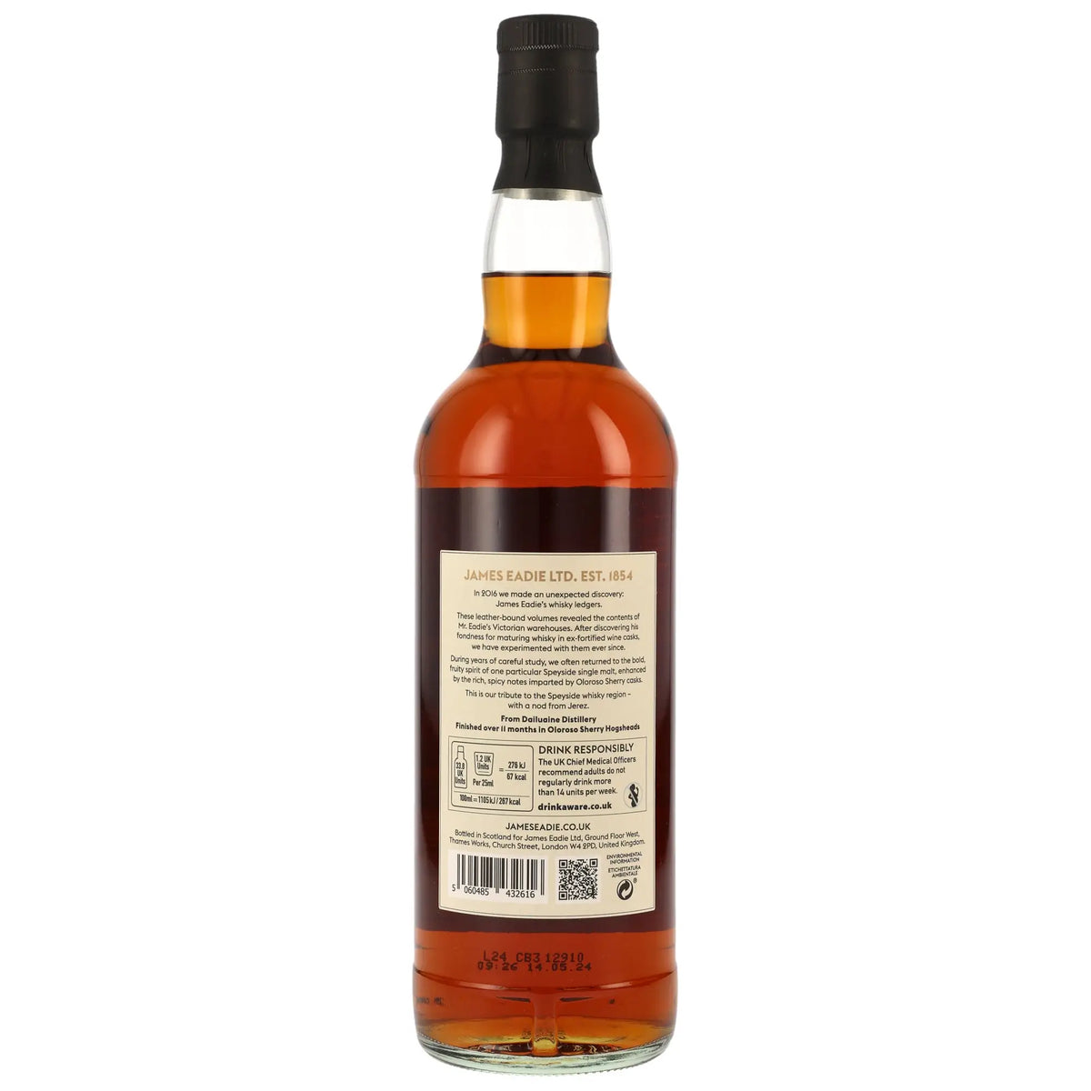 Speyside Single Malt (Dailuaine) James Eadie 10 Jahre Whisky