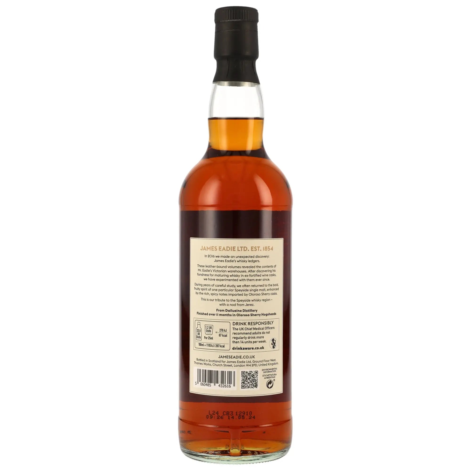 Speyside Single Malt (Dailuaine) James Eadie 10 Jahre Whisky