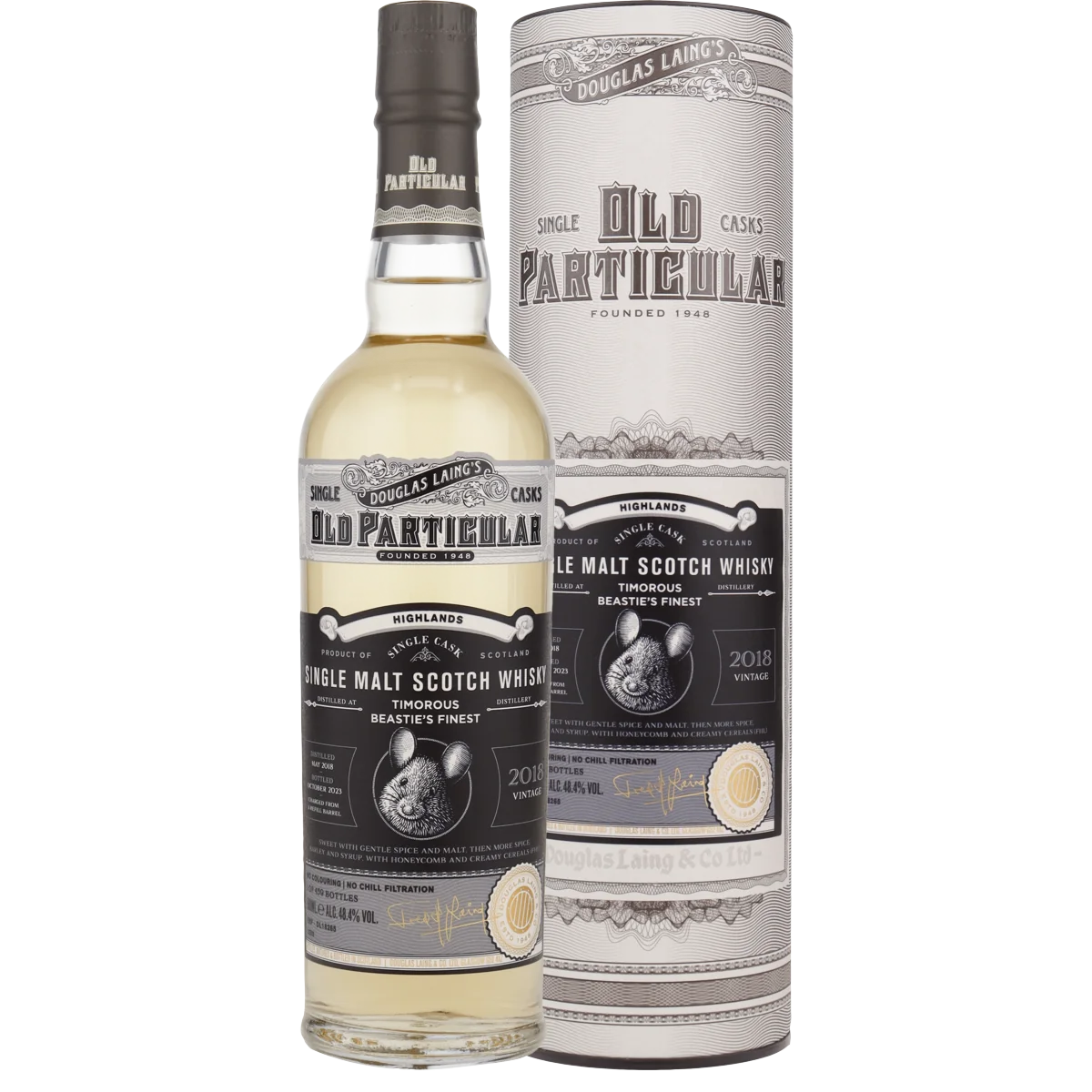 Timorous Beasties Finest 2018/2023 Highland Whisky von Douglas Laing