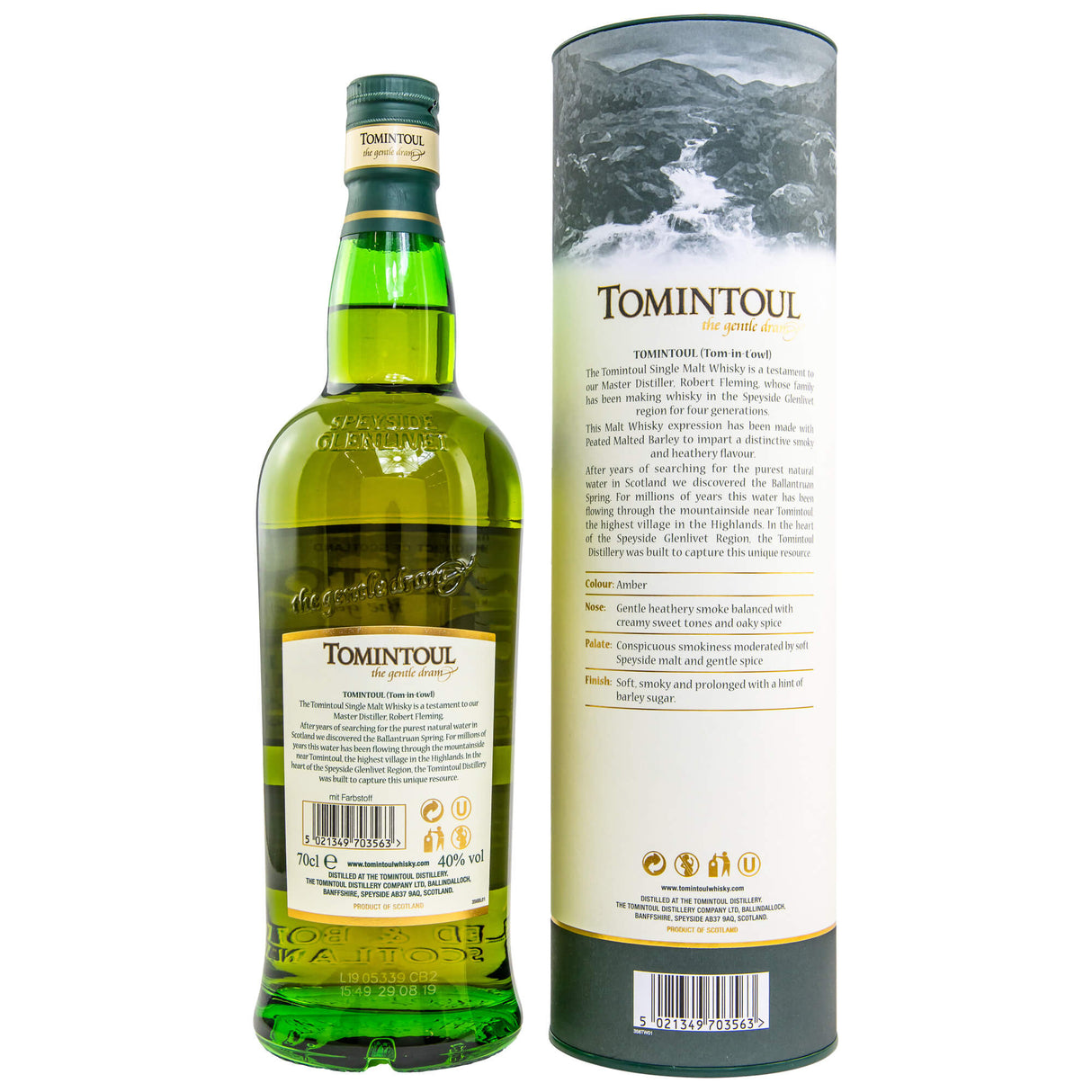 Tomintoul Peaty Tang 15 Jahre Peated Speyside Whisky