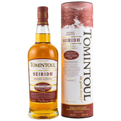 Tomintoul Seiridh Oloroso Sherry Cask Finish Speyside Whisky