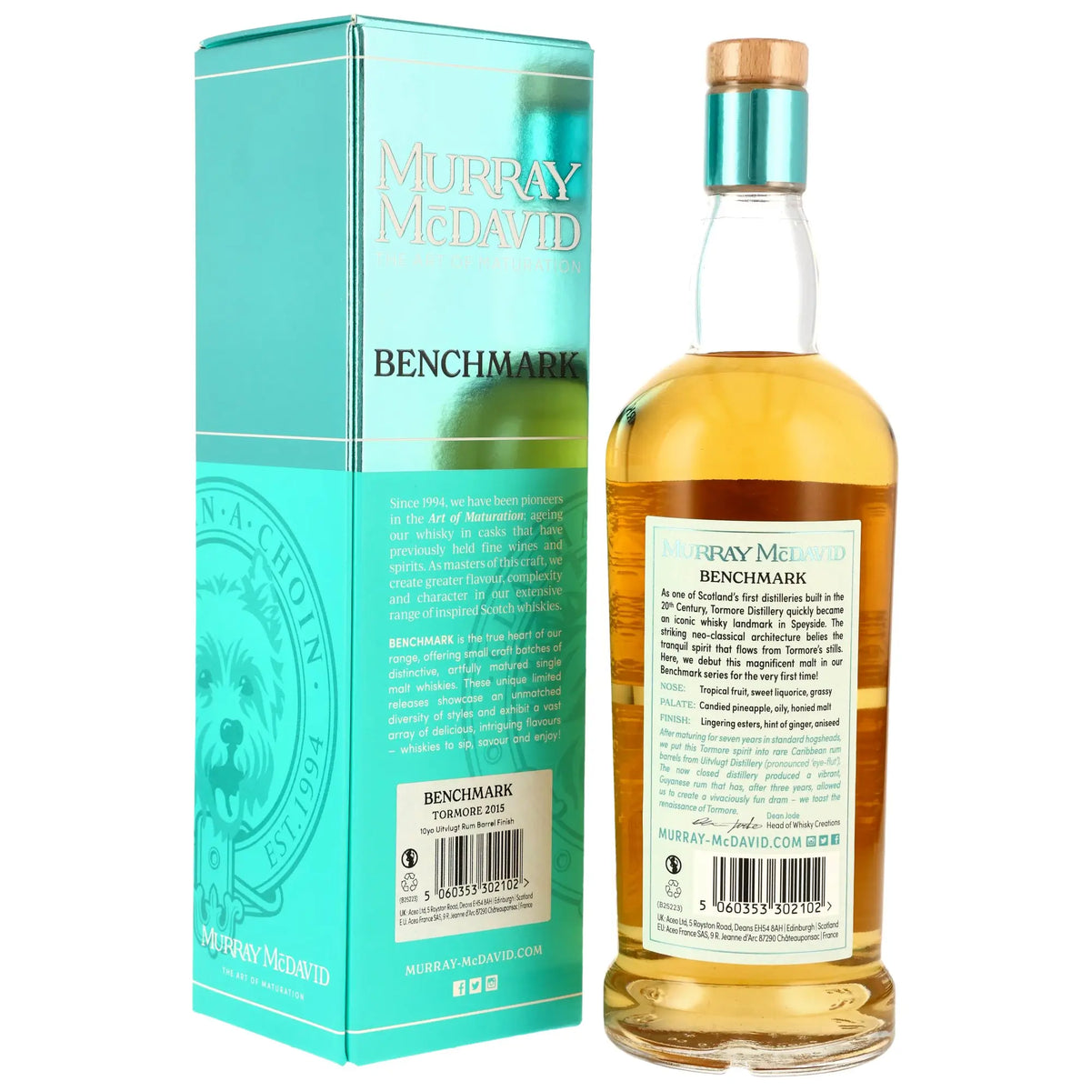 Tormore Benchmark Uitvlugt Rum Barrel 10 Jahre 2015/2025 Whisky von Murray McDavid
