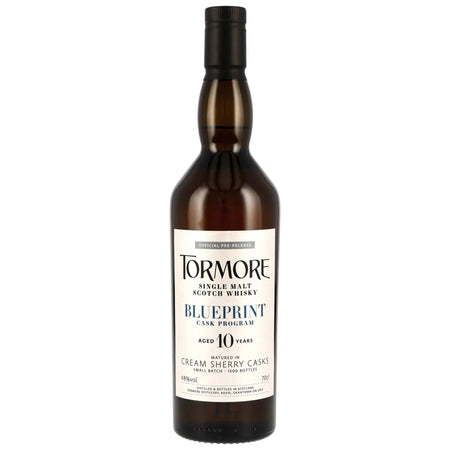 Tormore Single Malt Whisky Blueprint 10 Jahre gereift in Cream Sherry Fässern 700ml Flasche
