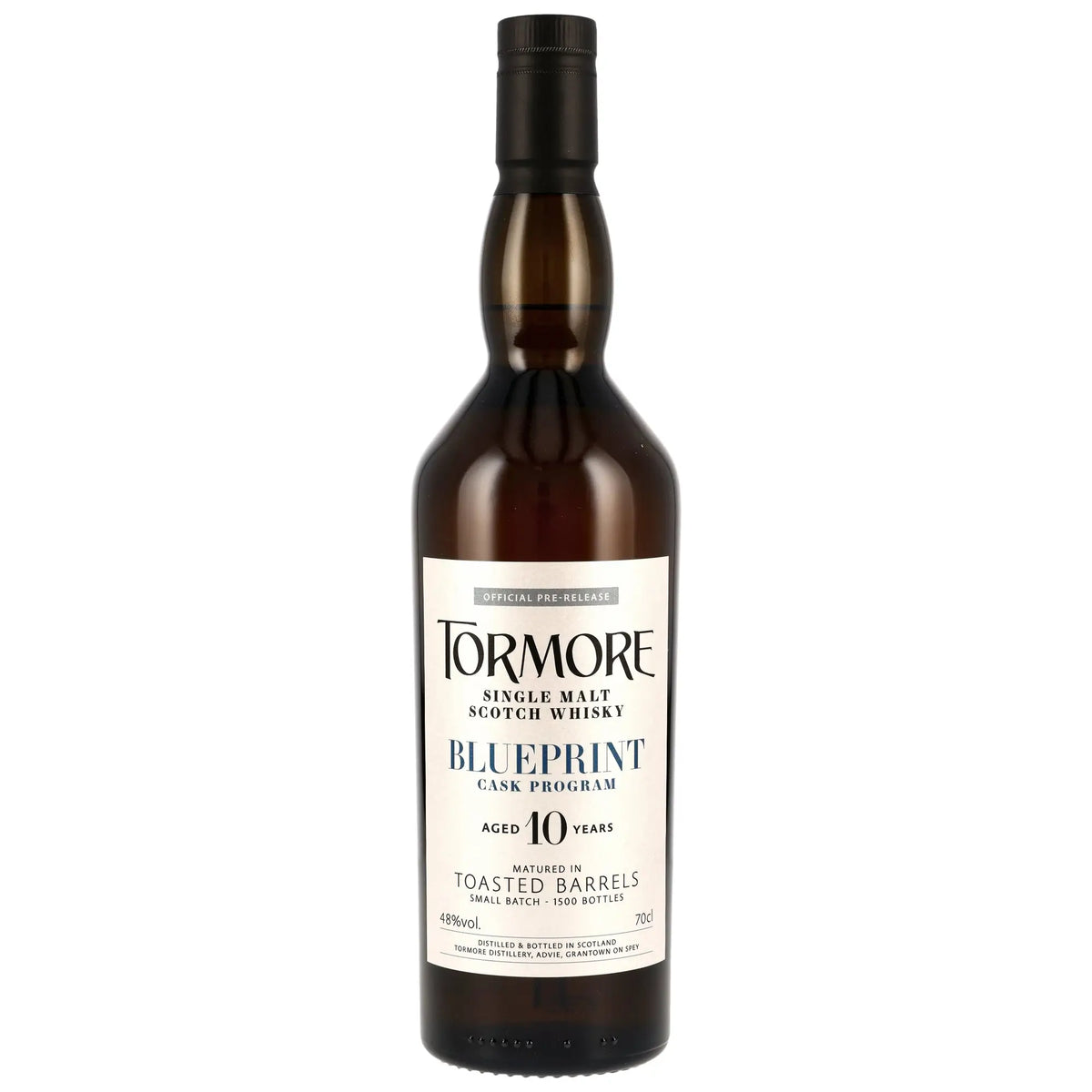 Tormore Single Malt Whisky Blueprint 10 Jahre, Scotch Whisky mit gereiften Toasted Barrels