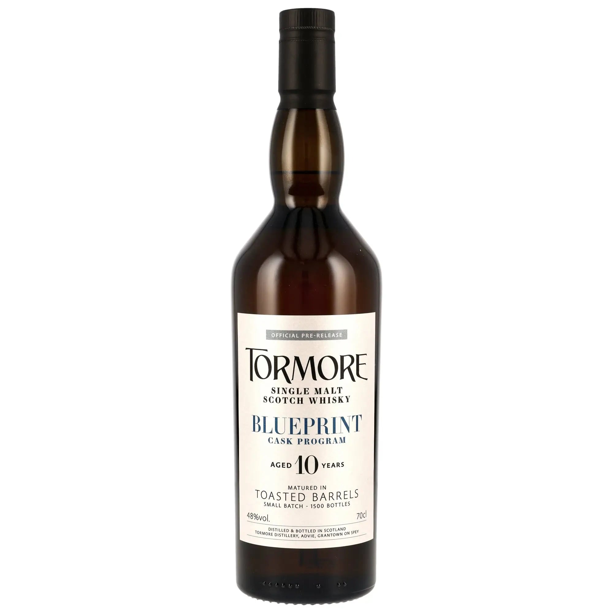 Tormore Single Malt Whisky Blueprint 10 Jahre, Scotch Whisky mit gereiften Toasted Barrels