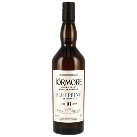 Tormore Single Malt Whisky Blueprint 10 Jahre, Scotch Whisky mit gereiften Toasted Barrels
