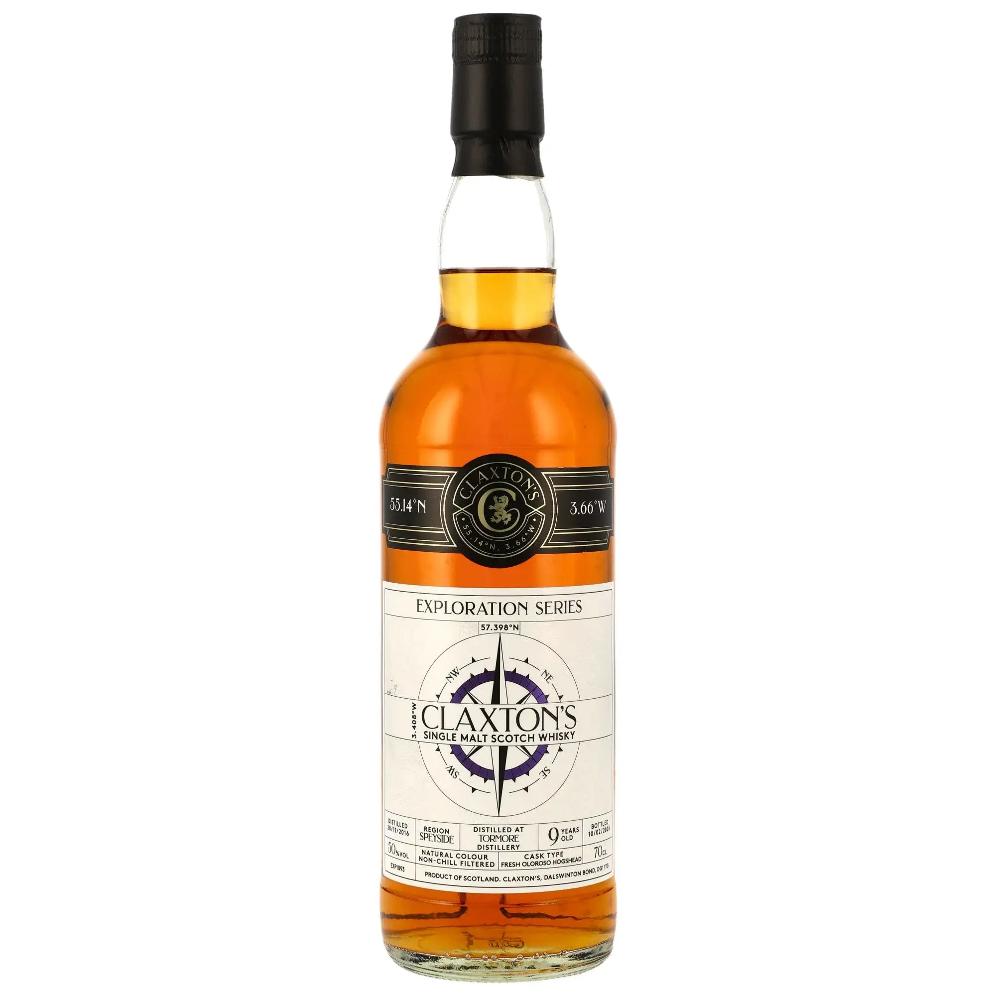 Tormore Exploration Series 9 Jahre 2016/2026 Single Malt Whisky von Claxton's