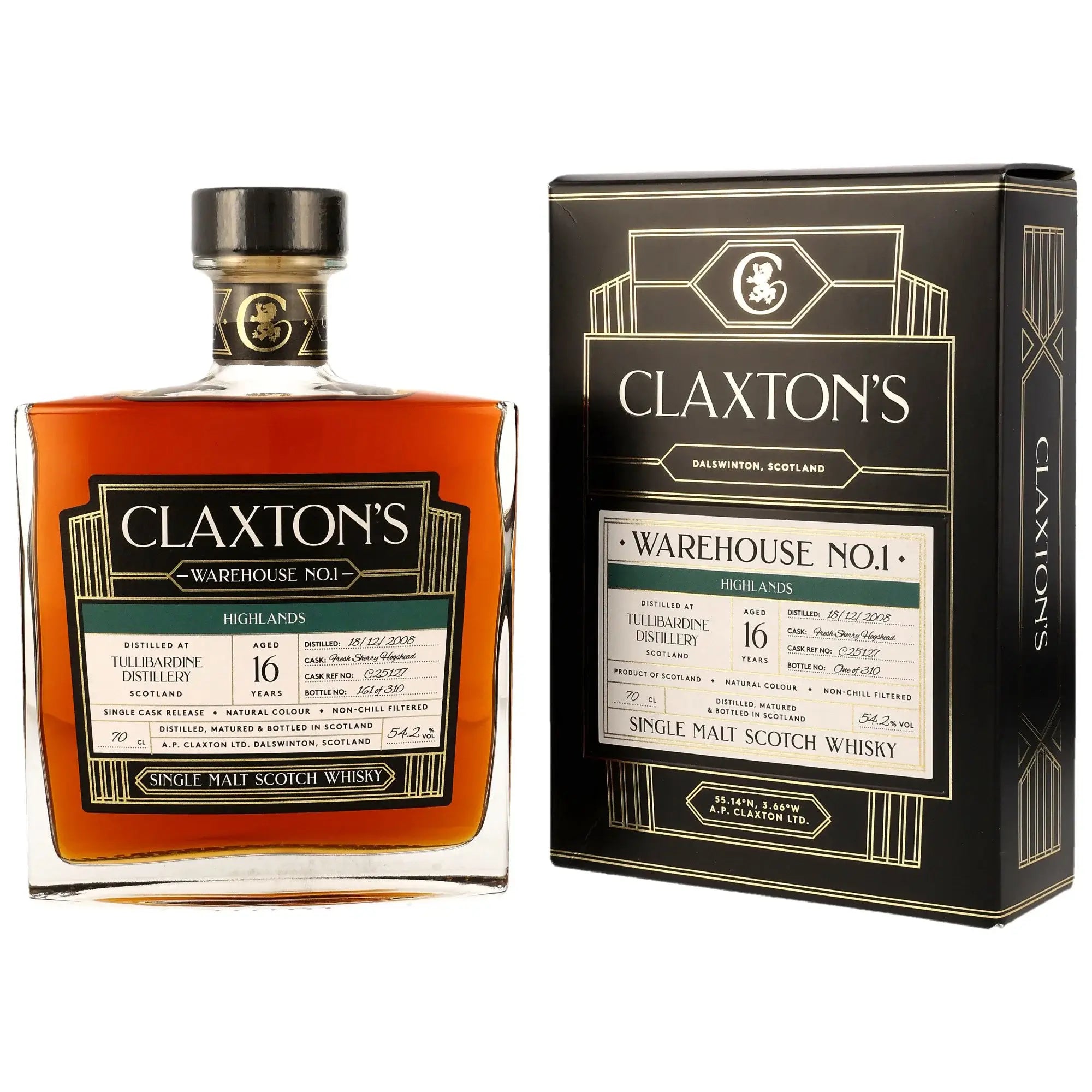 Tullibardine Warehouse No.1 16 Jahre 2008/2025 Claxtons Single Malt Whisky