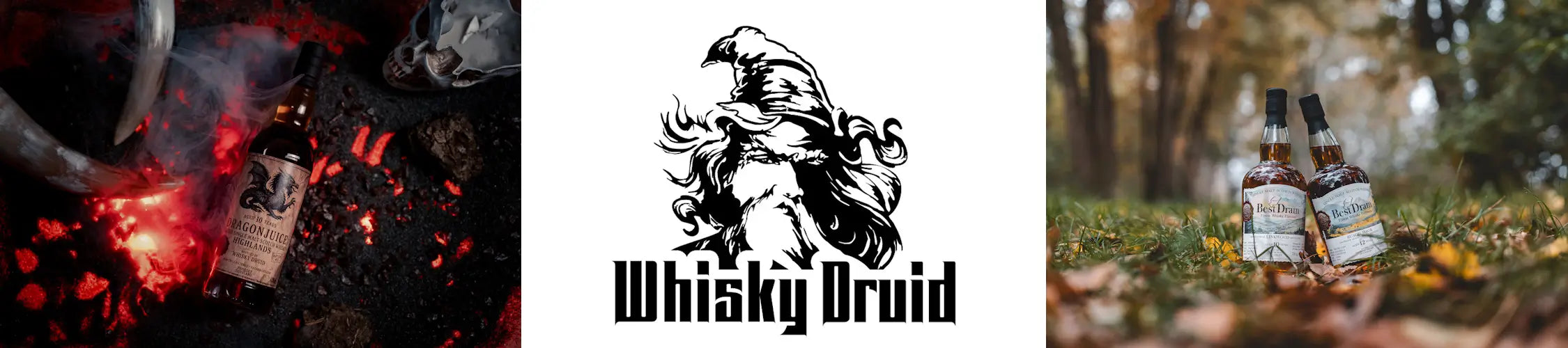 Best Dram und Dragonjuice Whisky und Whisky Druid brand logo