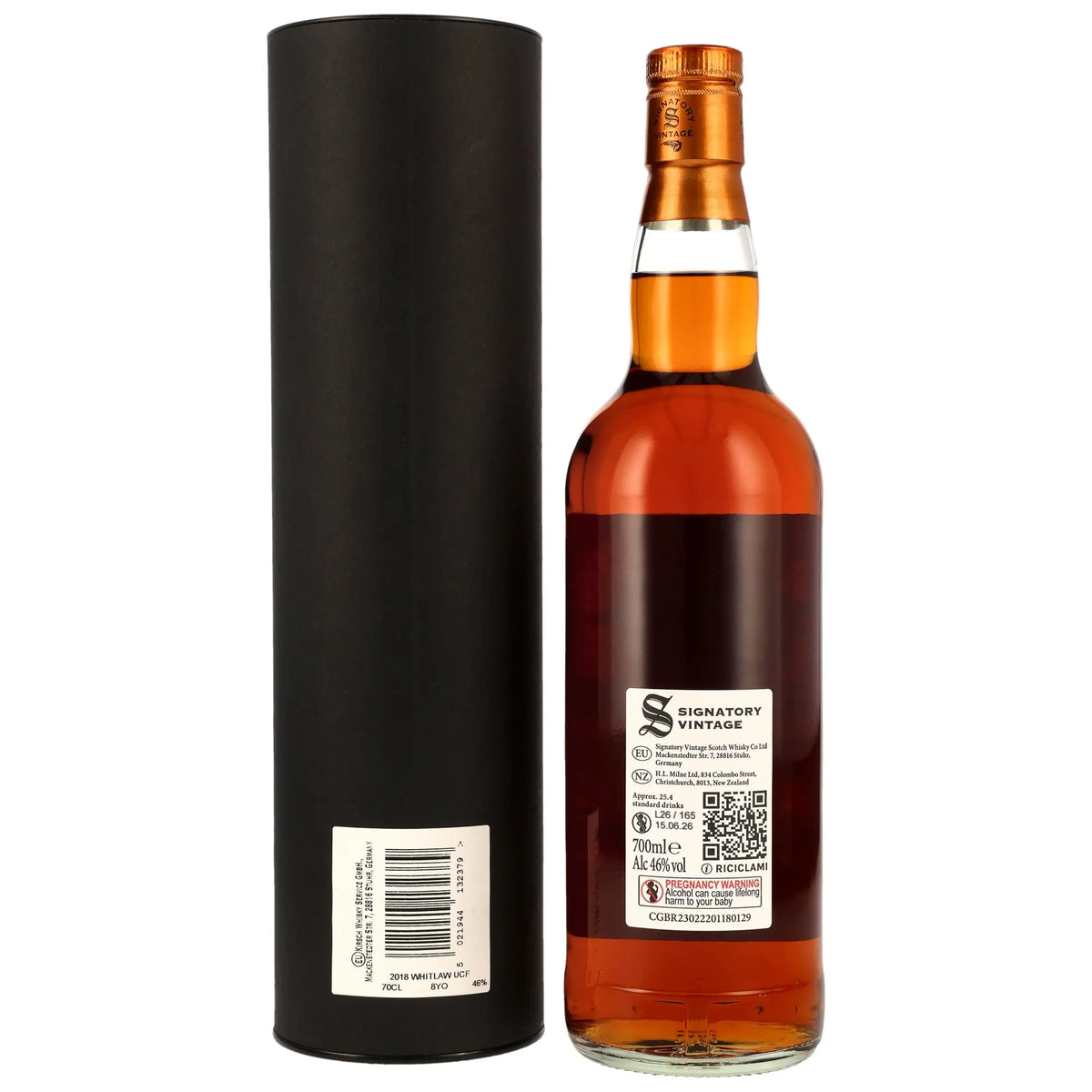 Whitlaw Un-Chillfiltered 8 Jahre 2018/2026 Whisky von Signatory Vintage
