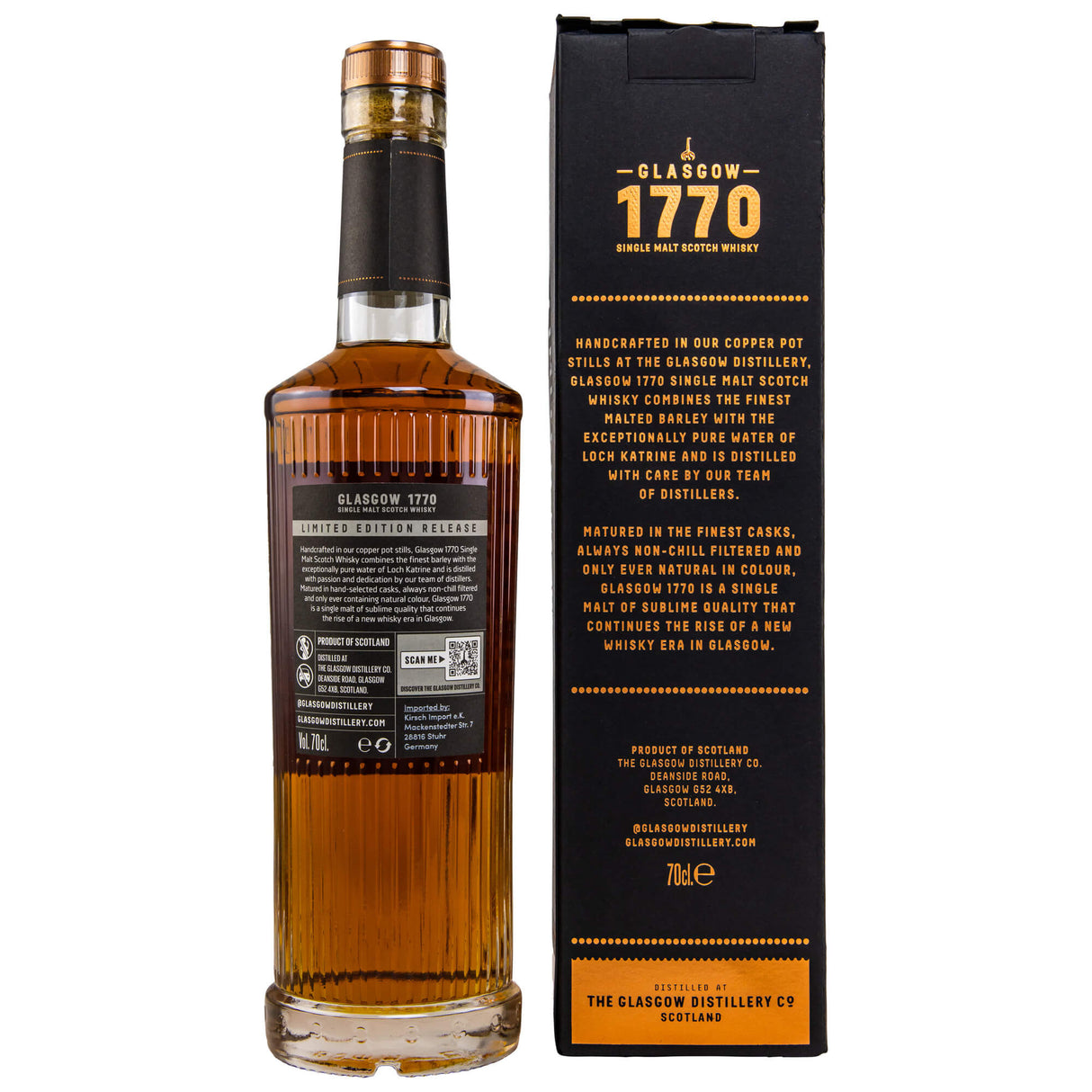 1770 Glasgow Moscatel Finish Peated 2018/2022 Whisky
