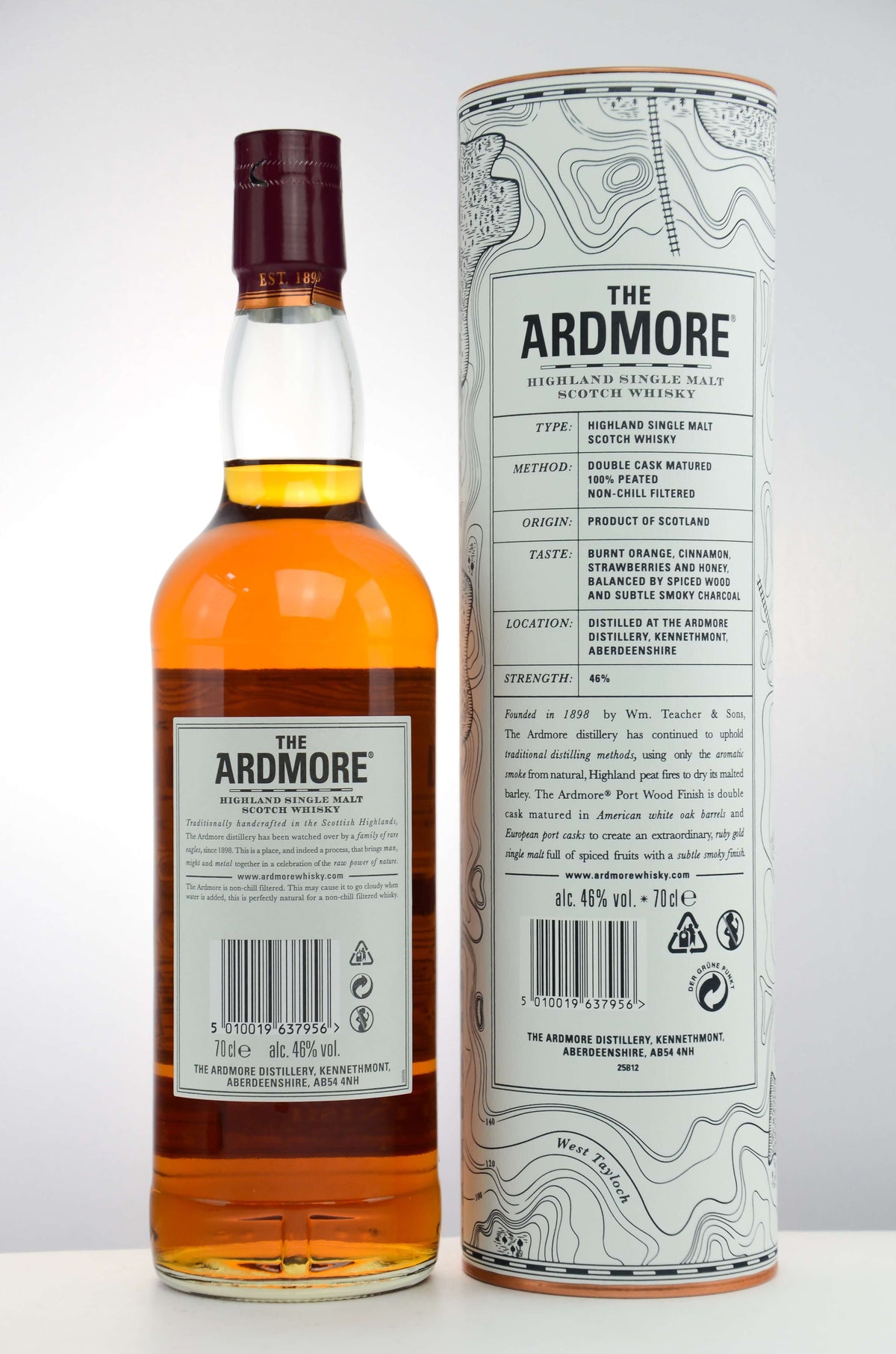Ardmore 12 Jahre Port Wood Finish Highland Single Malt Scotch Whisky