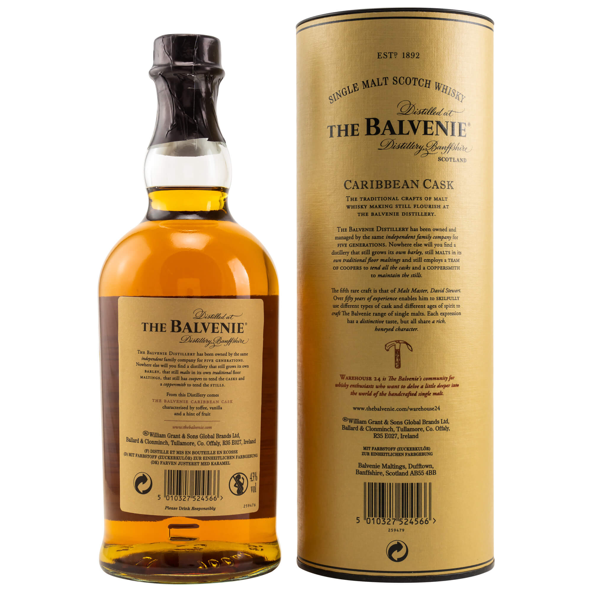 Balvenie Caribbean Cask 14 Jahre Single Malt Whisky