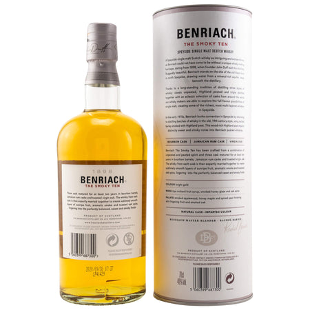 Benriach 10 Jahre The Smoky Ten Speyside Single Malt Scotch Whisky