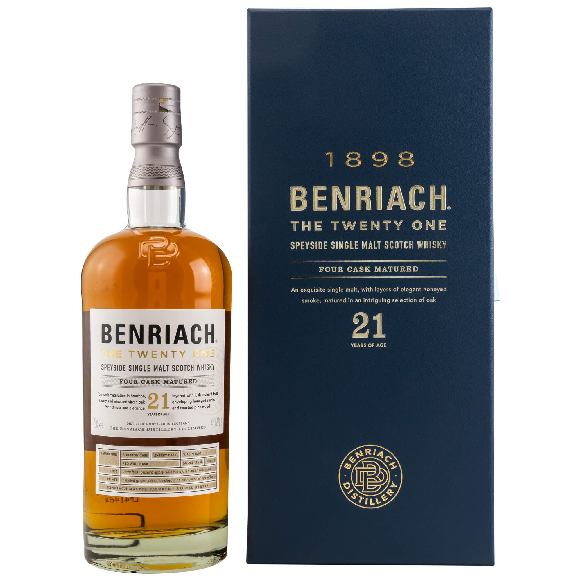 Benriach 21 Jahre The Twenty One Four Cask Matured Speyside Single Malt Scotch Whisky