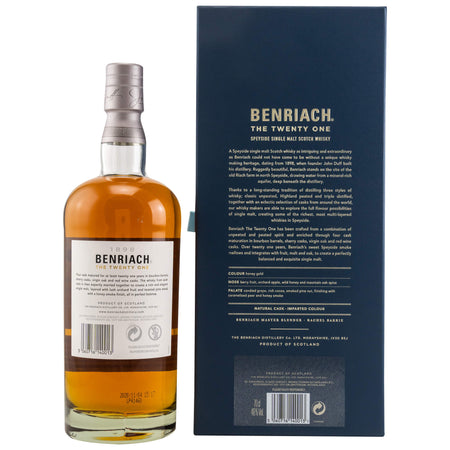 Benriach 21 Jahre The Twenty One Four Cask Matured Speyside Single Malt Scotch Whisky