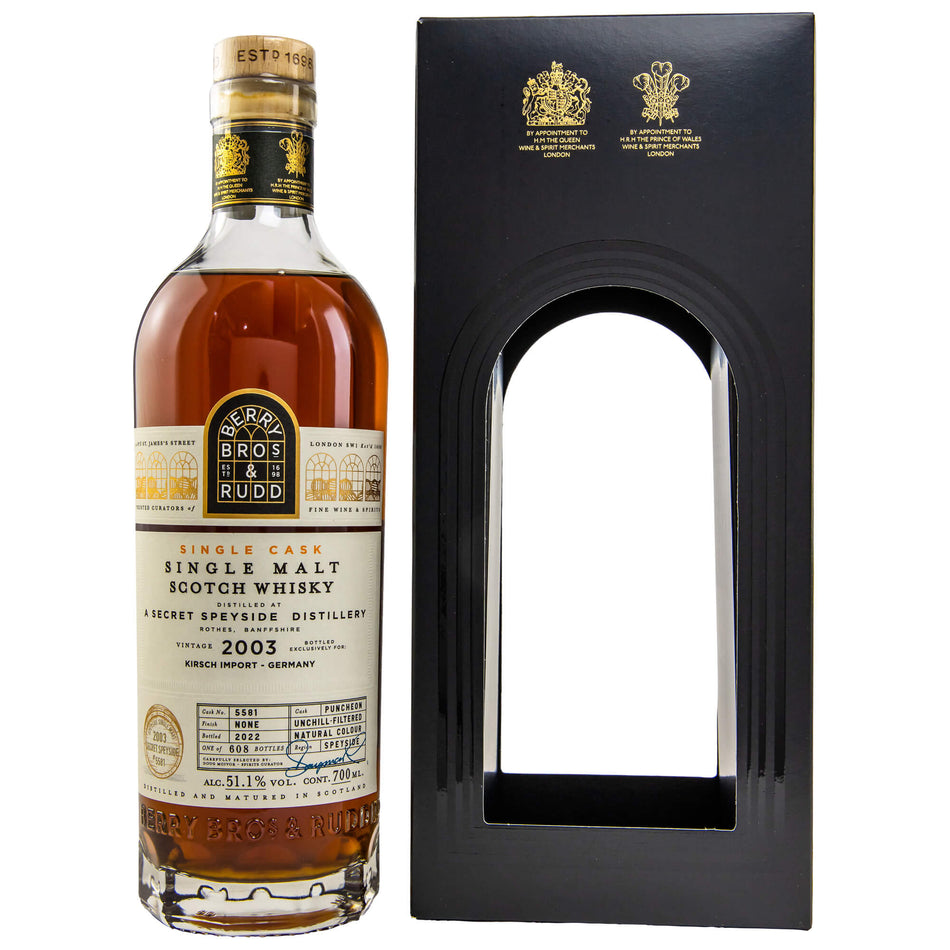 A Secret Speyside 2003/2022 Speyside Single Malt Scotch Whisky