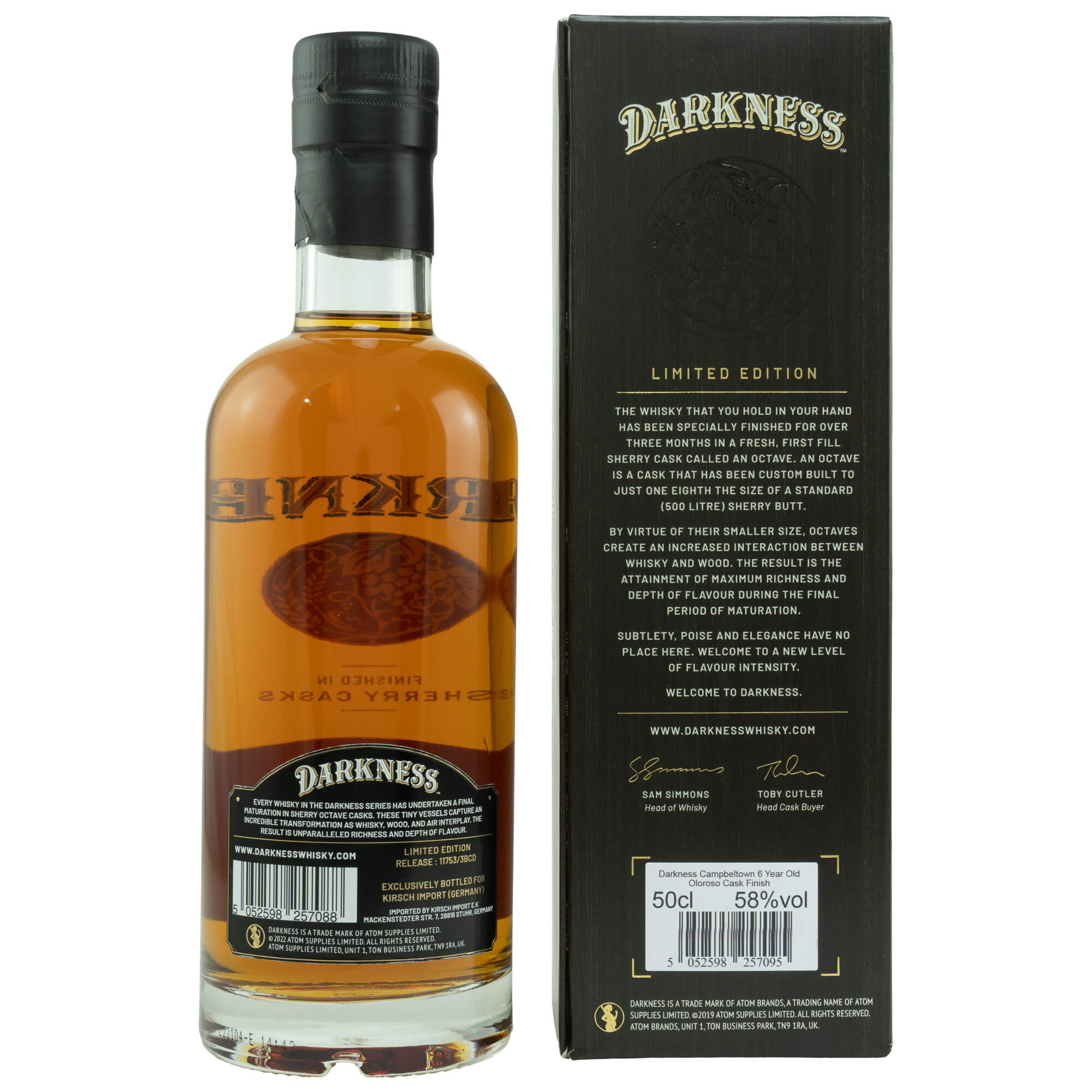 Campbeltown 6 Jahre Darkness Blended Malt Whisky