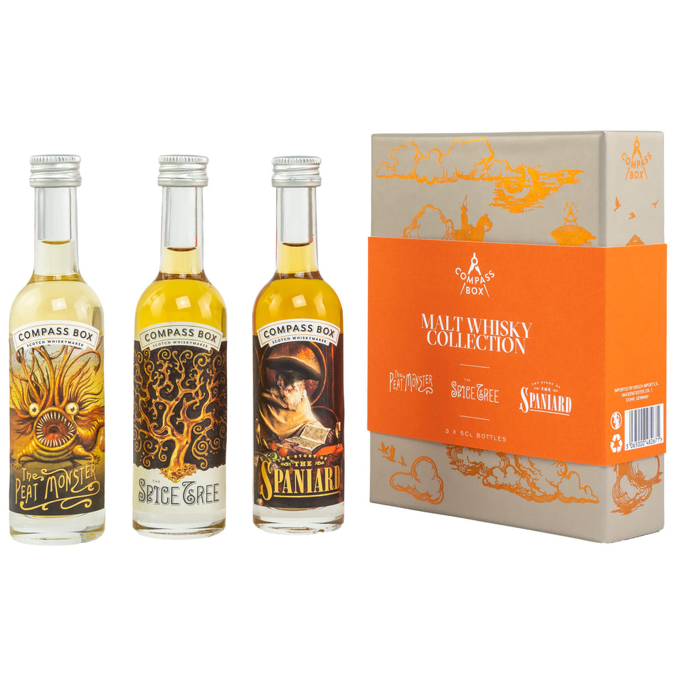 Compass Box Miniatursortiment Blended Malt Scotch Whisky