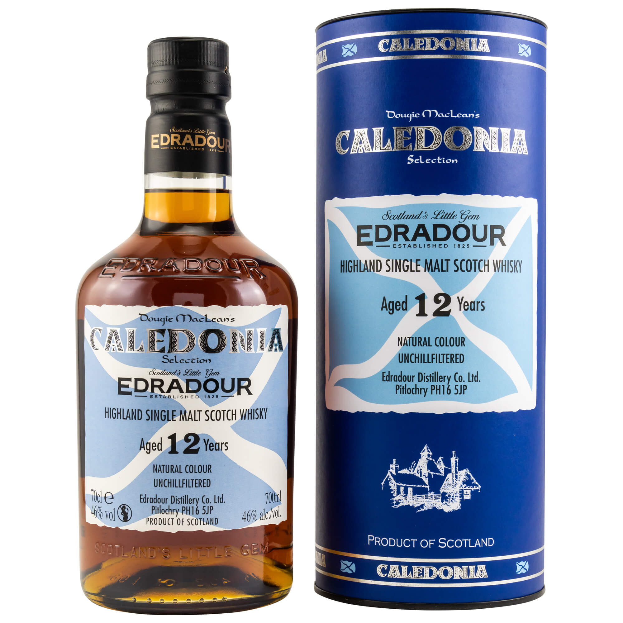 Edradour 12 Jahre Caledonia Highland Single Malt Scotch Whisky
