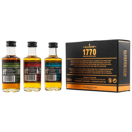 1770 Glasgow Miniatursortiment Lowland Single Malt Scotch Whisky