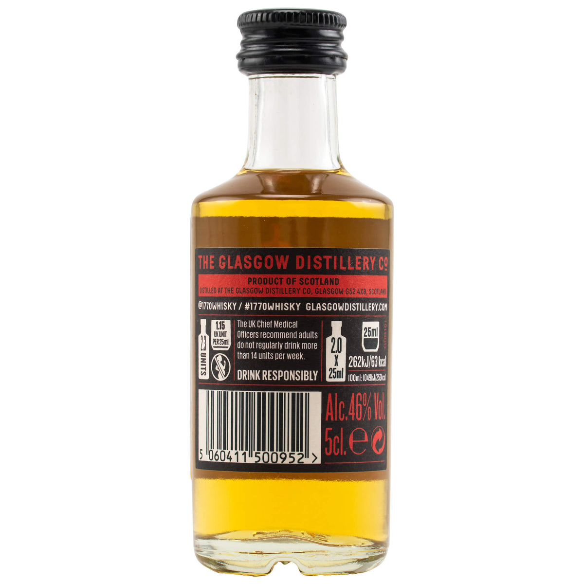 1770 Glasgow The Original Fresh &amp; Fruity Miniatur Lowland Single Malt Scotch Whisky