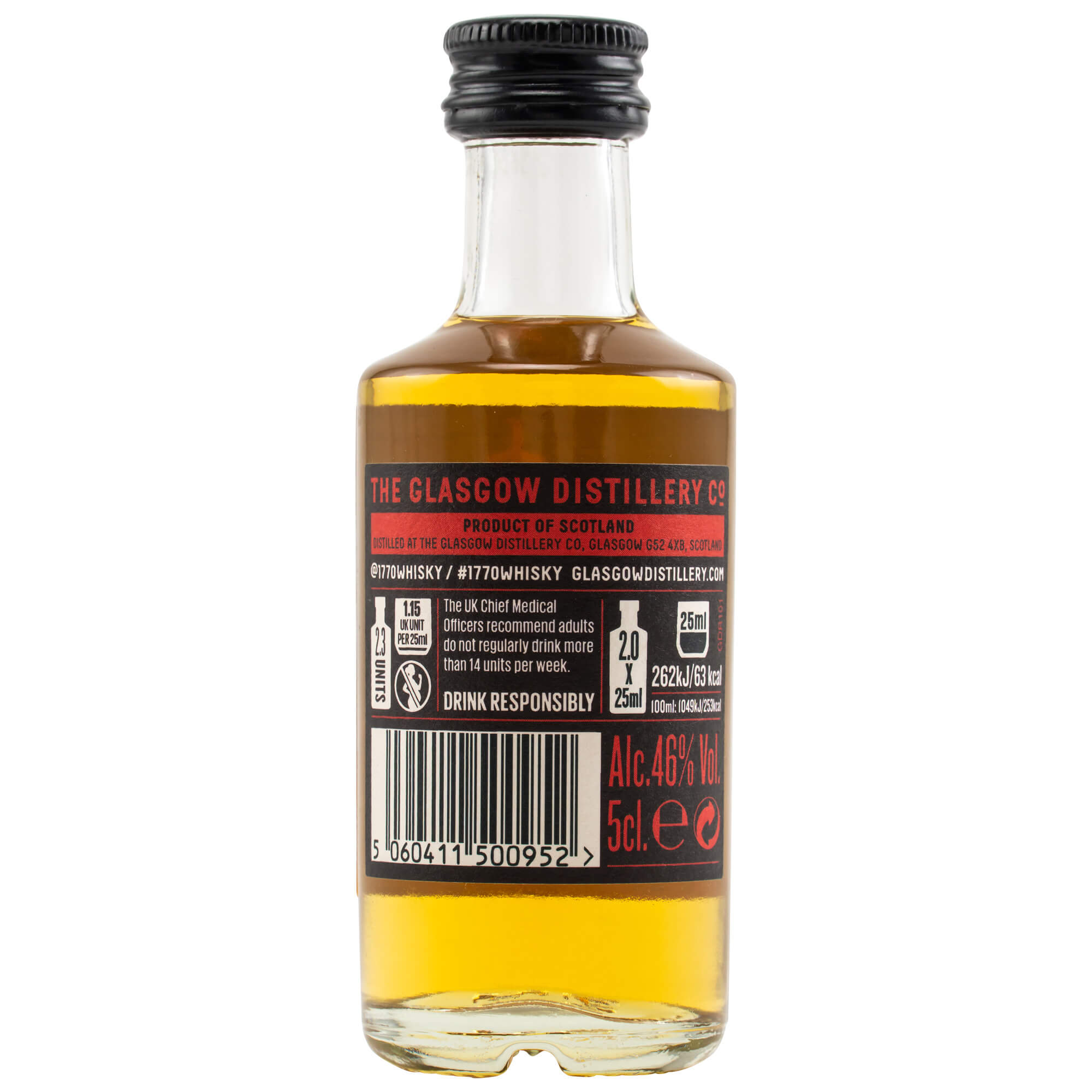 1770 Glasgow The Original Fresh &amp; Fruity Miniatur Lowland Single Malt Scotch Whisky