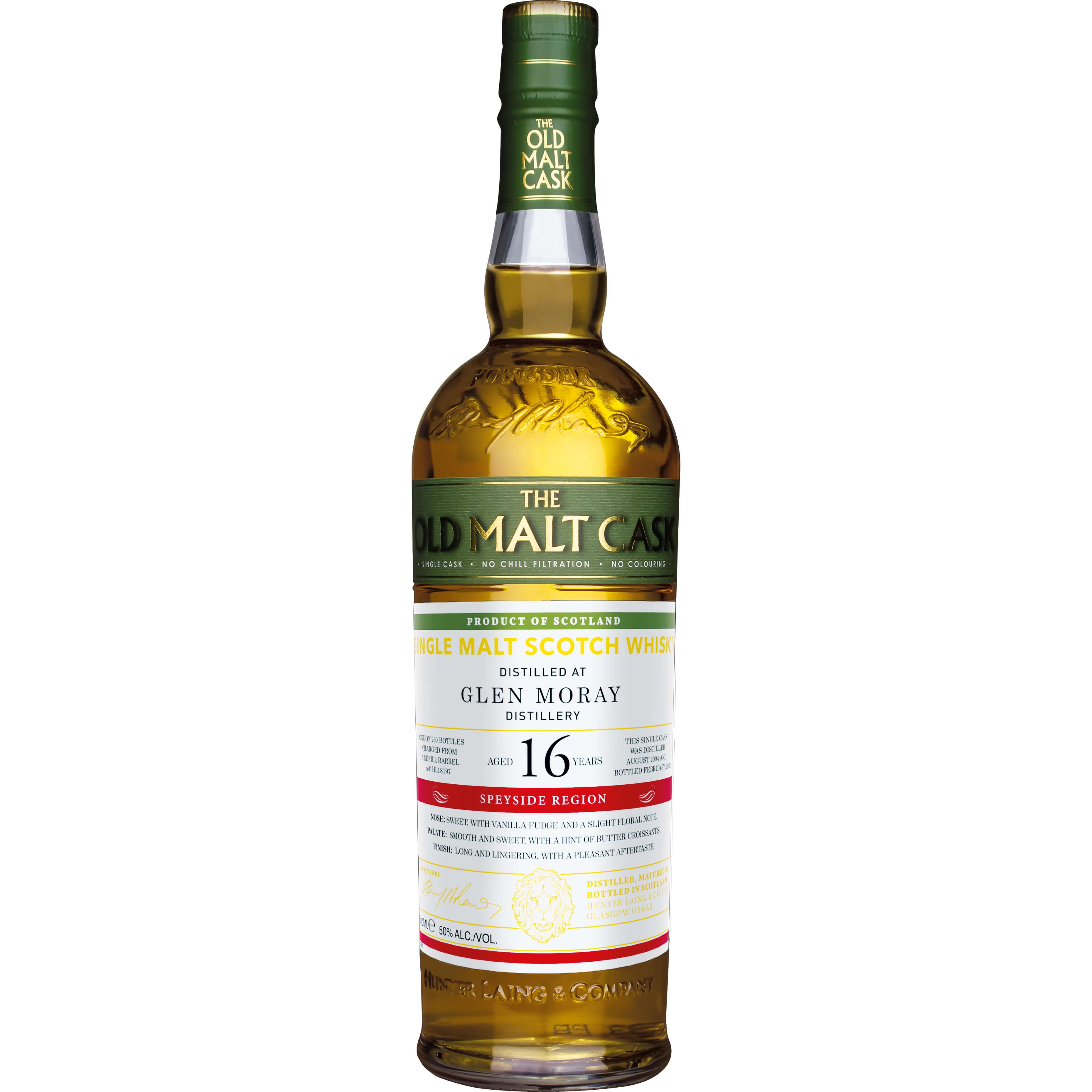 Glen Moray 16 Jahre 2004/2021 The Old Malt Cask Speyside Single Malt Scotch Whisky