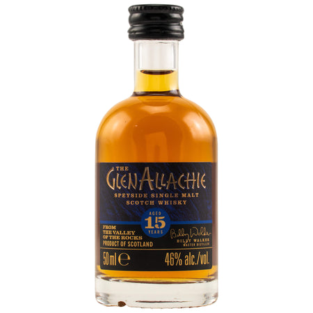 GlenAllachie 15 Jahre Miniatur Speyside Single Malt Scotch Whisky