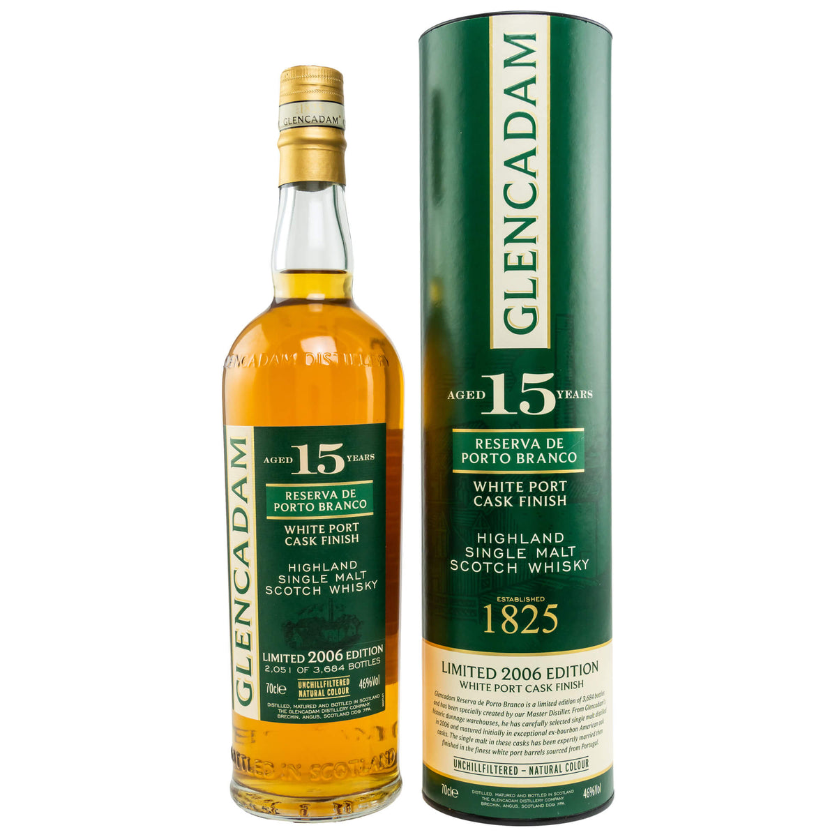 Glencadam 15 Jahre Reserva De Porto Branco Speyside Single Malt Scotch Whisky