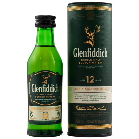 Glenfiddich Our Original Twelve 12 Jahre Miniatur Speyside Single Malt Scotch Whisky