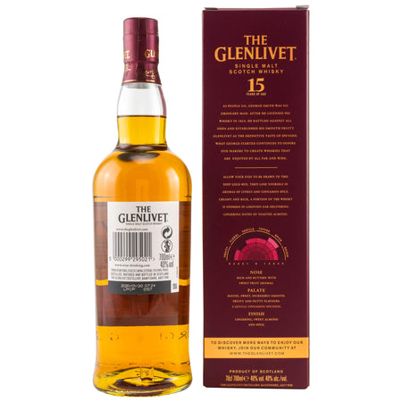Glenlivet 15 Jahre French Oak Reserve Speyside Single Malt Scotch Whisky