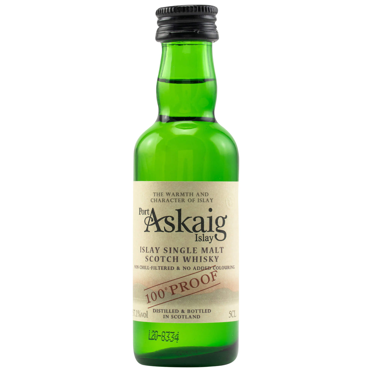 Port Askaig 100 proof Miniatur Islay Single Malt Scotch Whisky