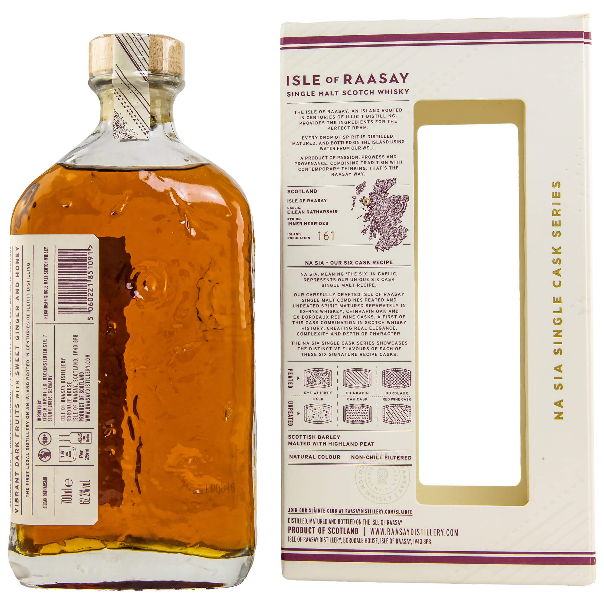 Isle of Raasay Na Sia Unpeated Chinkapin Single Malt Scotch Whisky
