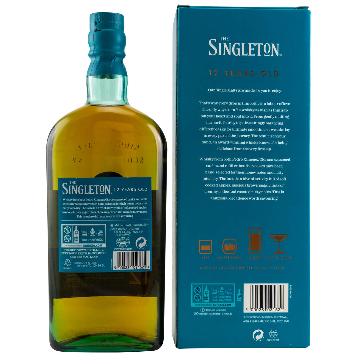 The Singleton of Dufftown 12 Jahre Speyside Single Malt Scotch Whisky