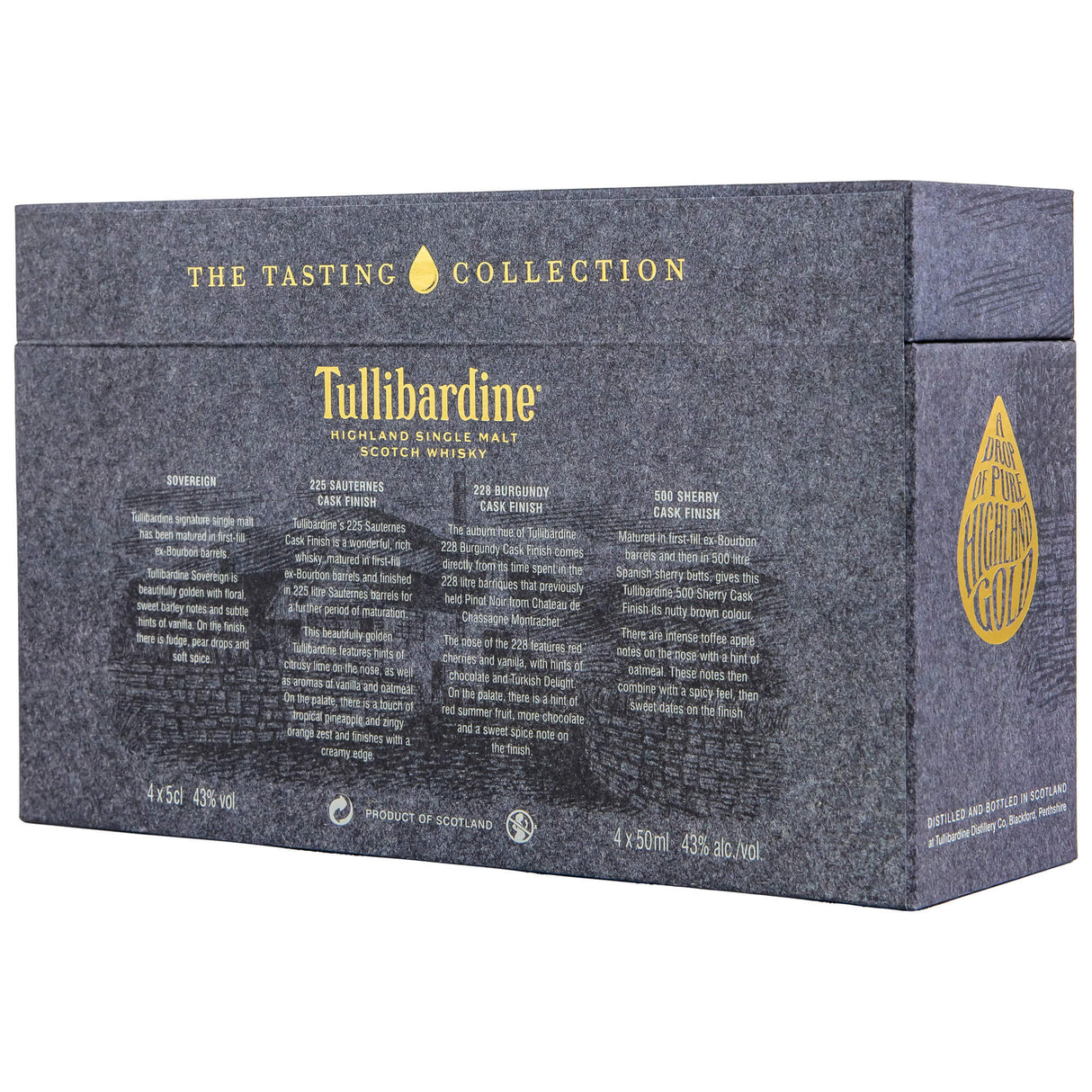 Tullibardine Tasting Collection Rückseite